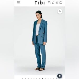 Tibi Fluid Suiting Cut Out Blazer and Trouser